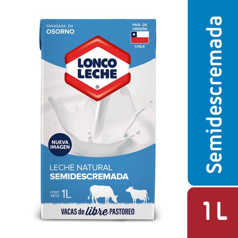 Leche Semidescremada Natural 1 LT