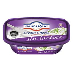 Queso Crema Sin Lactosa Santa Rosa 150 g