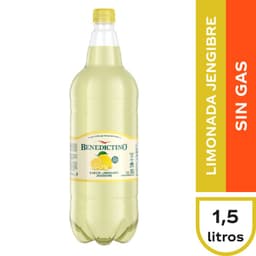 Agua Sabor Limon Jengibre Sin Gas Benedictino 1.5 L 1.5 LT