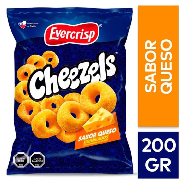 Snack Cheezels Sabor Queso Evercrips 200 g