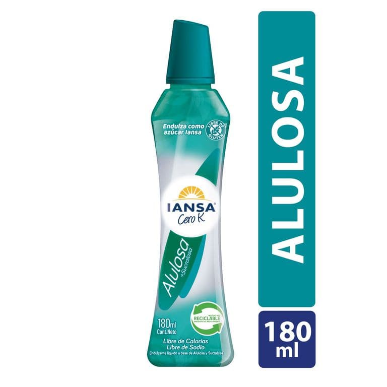 Endulzante liquido Alulosa Sucralosa 180 ML
