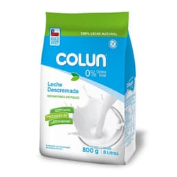 Leche en Polvo Descremada Instantanea Colun 800 gr