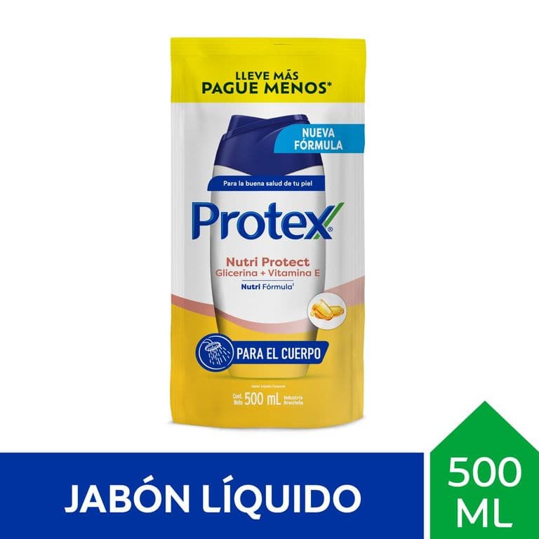 Jabon Liquido Doypack Vitamina E Protex 500 ml