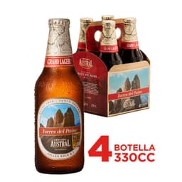 CERVEZA PAINE 4 UN AUSTRAL 355 CC 4 X 330 ML