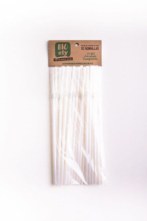 Bombillas Plasticas Bioely 20 Un