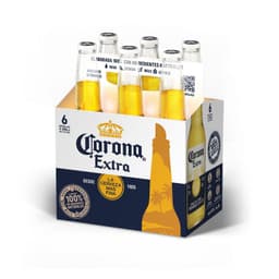 Pack Cerveza Corona Lager Botella 4.5 6 x 330 ml