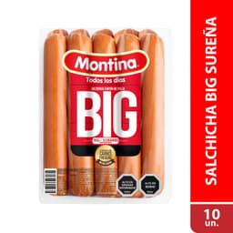 Salchicha Surena de Pollo Big Montina 10 Un