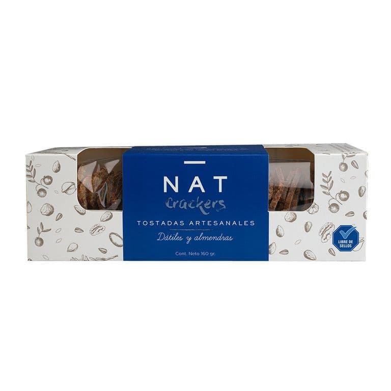 Crackers Datil Almendras 160 gr