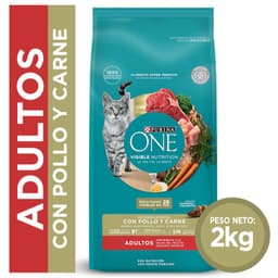 Alim. Gato Carne Purina One Cat 2 KG