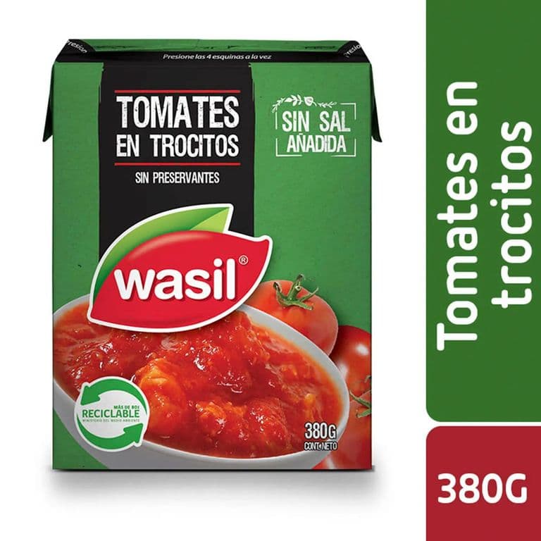 Tomate en Trocitos Wasil 380 g