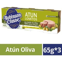 Pack Atun en Aceite de Oliva Robinson Crusoe 3 x 65 g