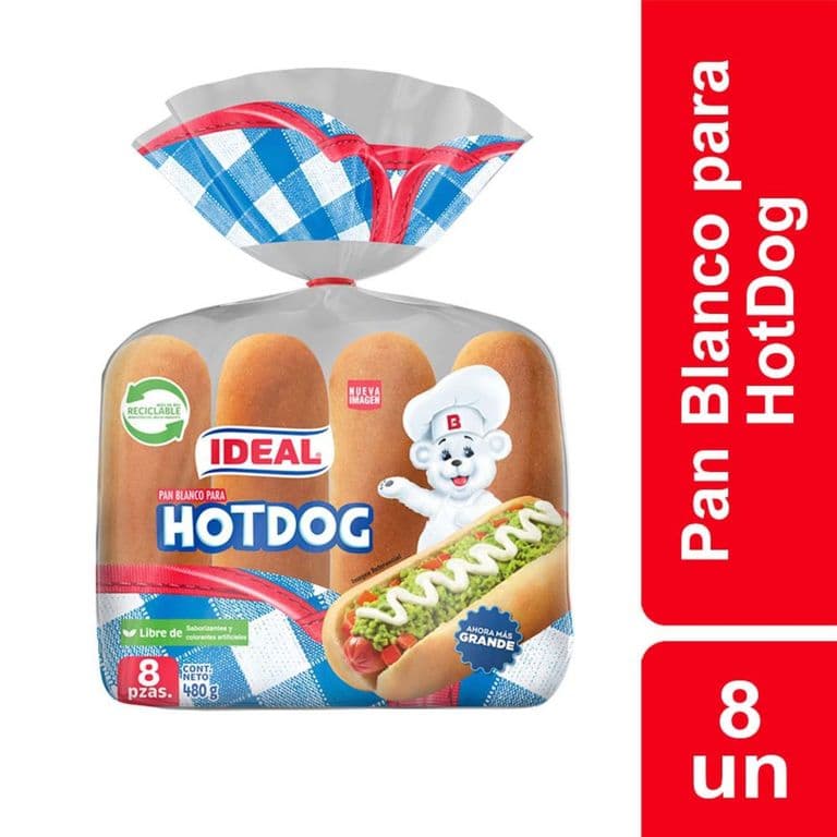Pan Hot Dog Bolsa 480 GR