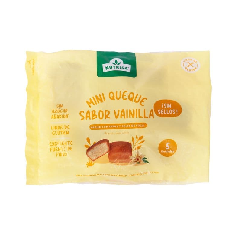 MINI QUEQUE VAINILLA SIN SELLOS NUTR 5UN