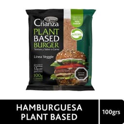 Hamburguesa Vegetal Plant Based La Crianza 100 g