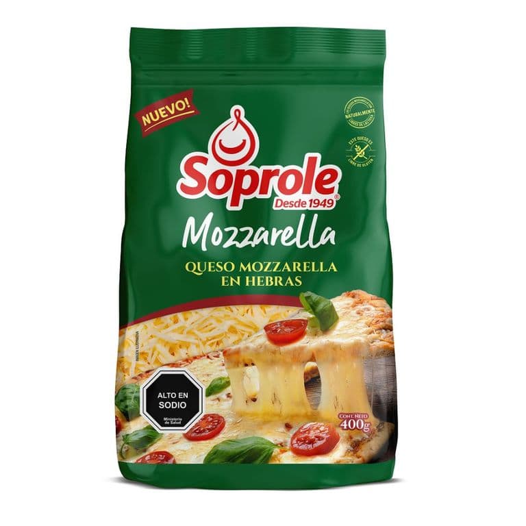 Queso Mozzarella Hebras 400 GR