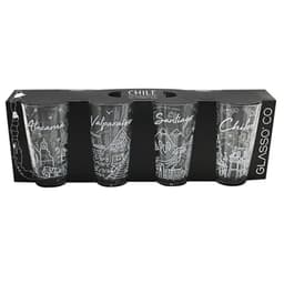 SET 4 VASOS CHILE COLLECTION GLASSO UN