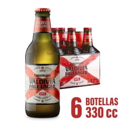 Pack Cerveza Kunstmann Valdivia Pale Lager 5.2 6 x 330 cc 6 X 330 ML