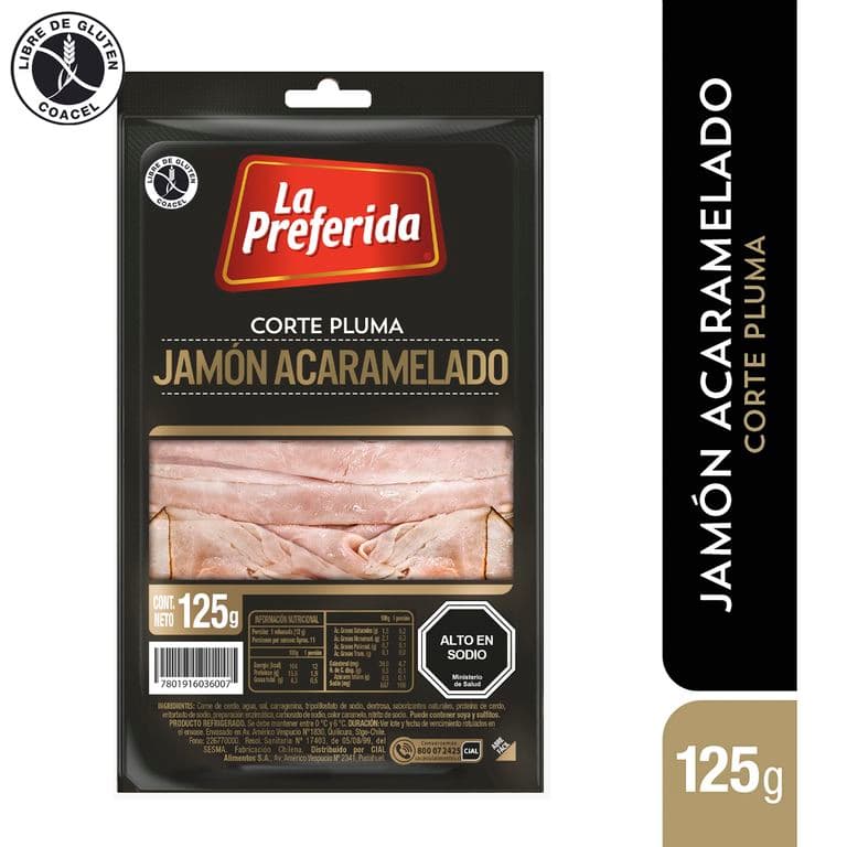 Jamon Centenario Acaramelado Corte Pluma 125 GR