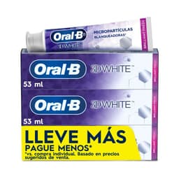 Pasta de Dientes Oral-B 3D White Brilliant Fresh 3 UN x 53 ML