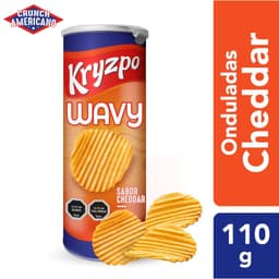 Papas Fritas Cheddar Wavy 110 GR