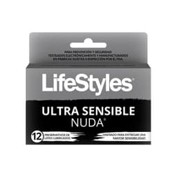 Preservativos de Latex Lifestyles Ultra Sensible Nuda 12 Un