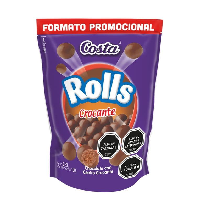 Chocolate Rolls Promo Crocante 100 GR