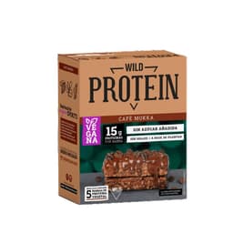 Barras de Proteinas Veganas Cafe Mokka Wild Protein 5 Un 5 X 45 GR