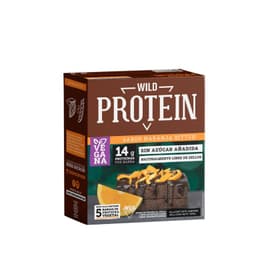 Barras de Proteinas Veganas Chocolate y Naranja Wild Protein 5 Un 5 X 45 GR
