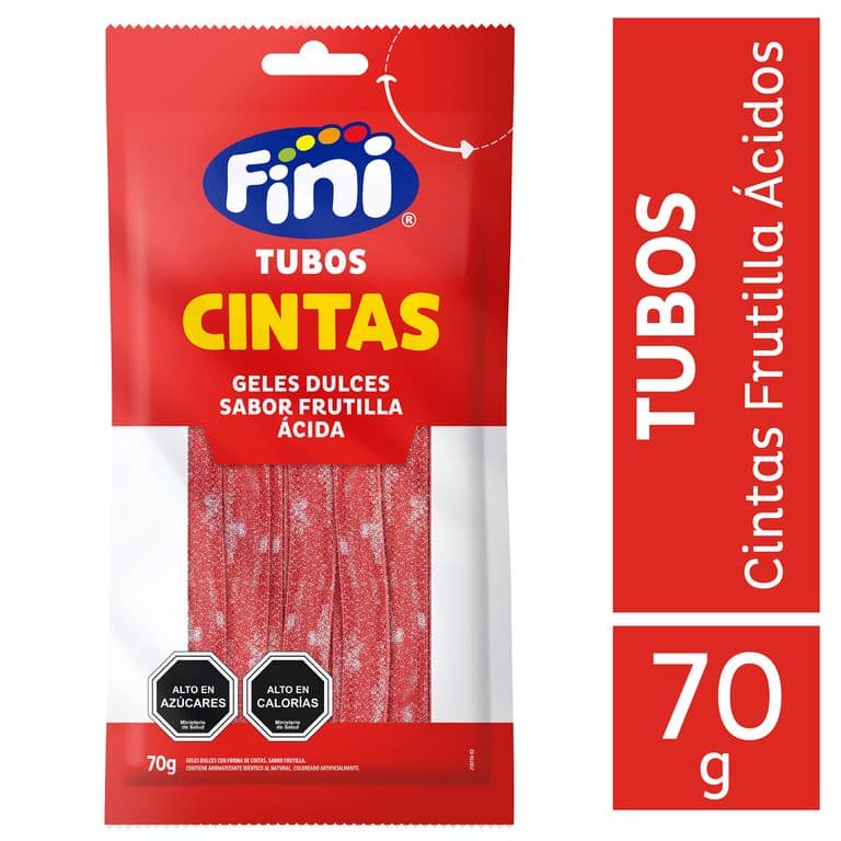 Gomitas Acidas Cinta Frutilla 70 GR