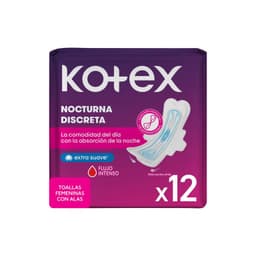 Toalla Higienica Kotex Ultrafina Nocturna 12 Unidades