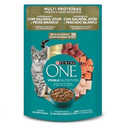 Alimento Humedo para Gato Adultos y Gatitos Multi Proteina 85 GR