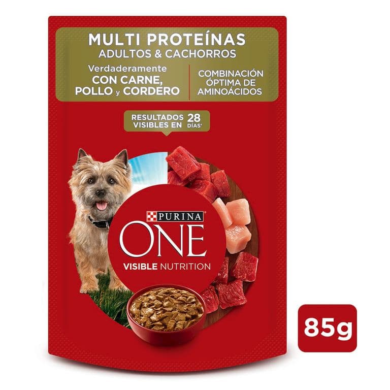 Alimento Humedo para Perro Adultos y Cachorros Multi Proteina 85 GR