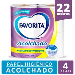 Papel Higienico Acolchado Doble Hoja 4 UN