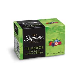 Caja de Te Verde con Sabor Frutos del Bosque 40 GR