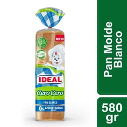 PAN BLANCO CERO CERO 580G IDEAL