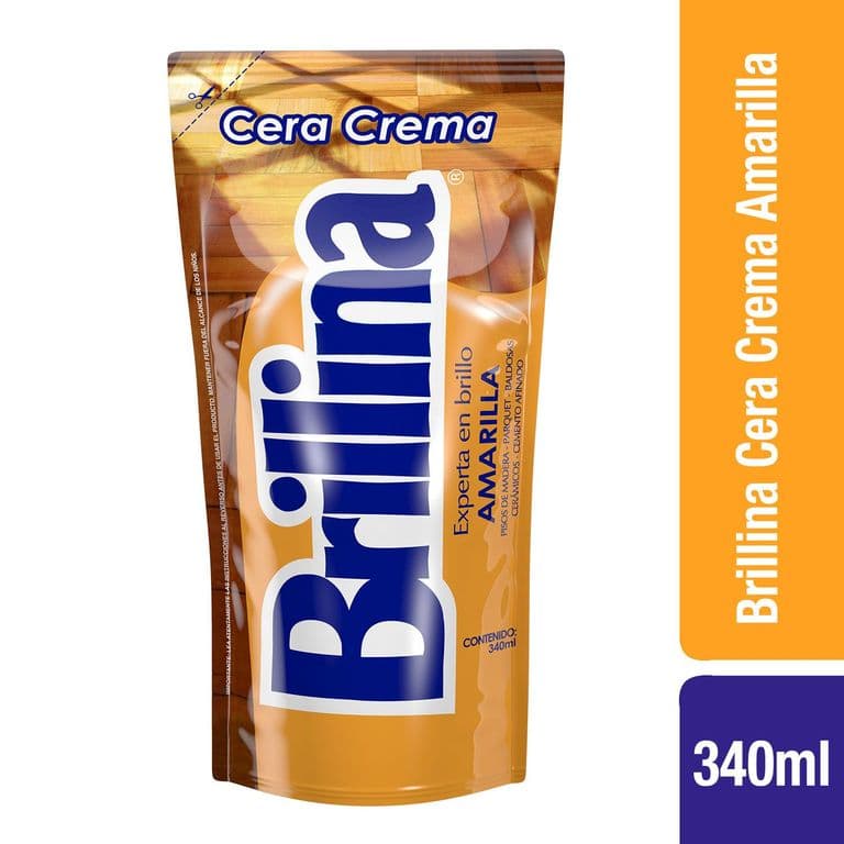 CERA CREMA AMARILLA BRILLINA 340 CC