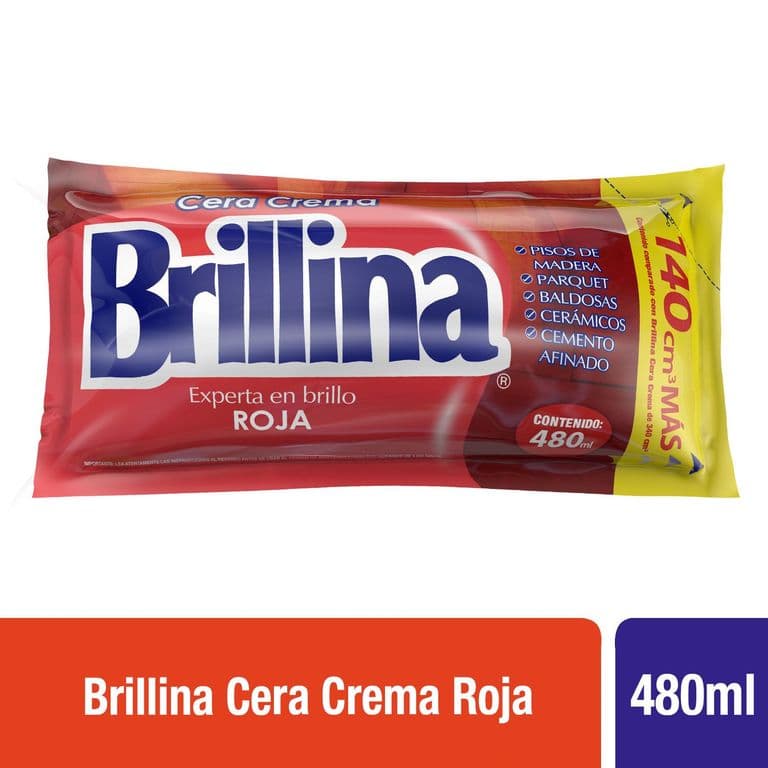 CERA CREMA ROJA BRILLINA 480 CC