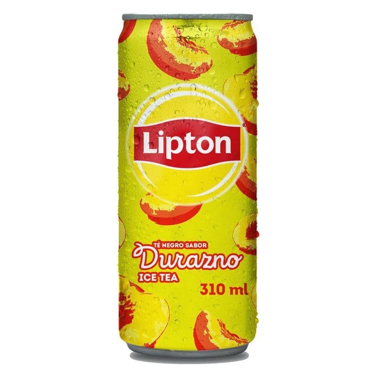 Te Negro Lipton Durazno Lata 310 ml
