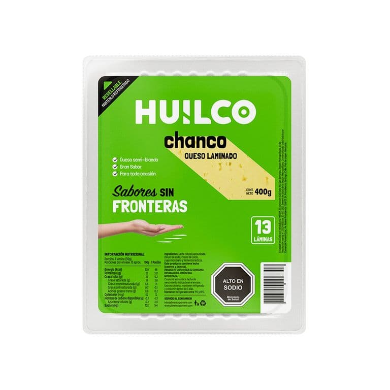 Queso Chanco Laminado Huilco 400 g