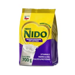 Leche en Polvo Semidescremada Sin Lactosa Nido 700 gr