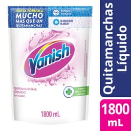 Quitamanchas Liquido Sin Cloro Ropa Blanca Vanish 1.8 lt