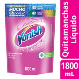 Quitamanchas Liquido Sin Cloro Ropa Color Vanish 1.8 lt