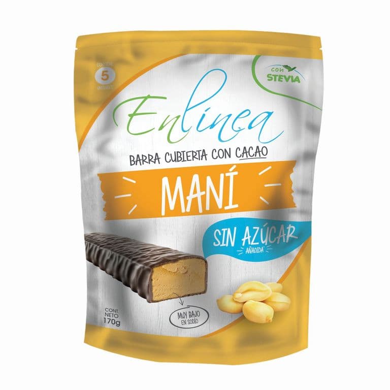 Barra de Mani Cubierta con Cacao 170 GR