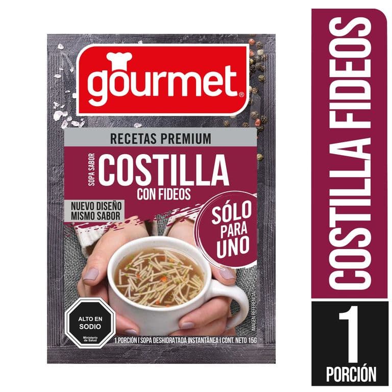 Sopa Costilla con Fideos Gourmet 15 g