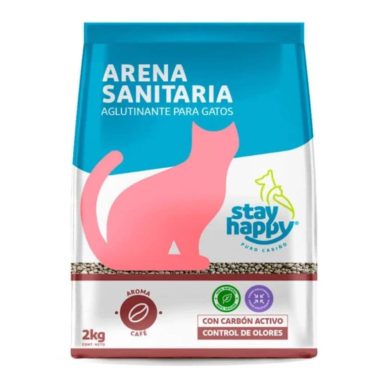 Arena Aglutinante Aroma Cafe Stay Happy 2 kg