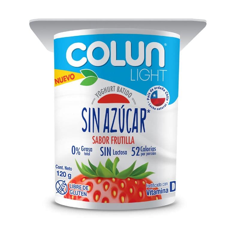 Yoghurt Light Sin Azucar Sabor Frutilla 120 GR