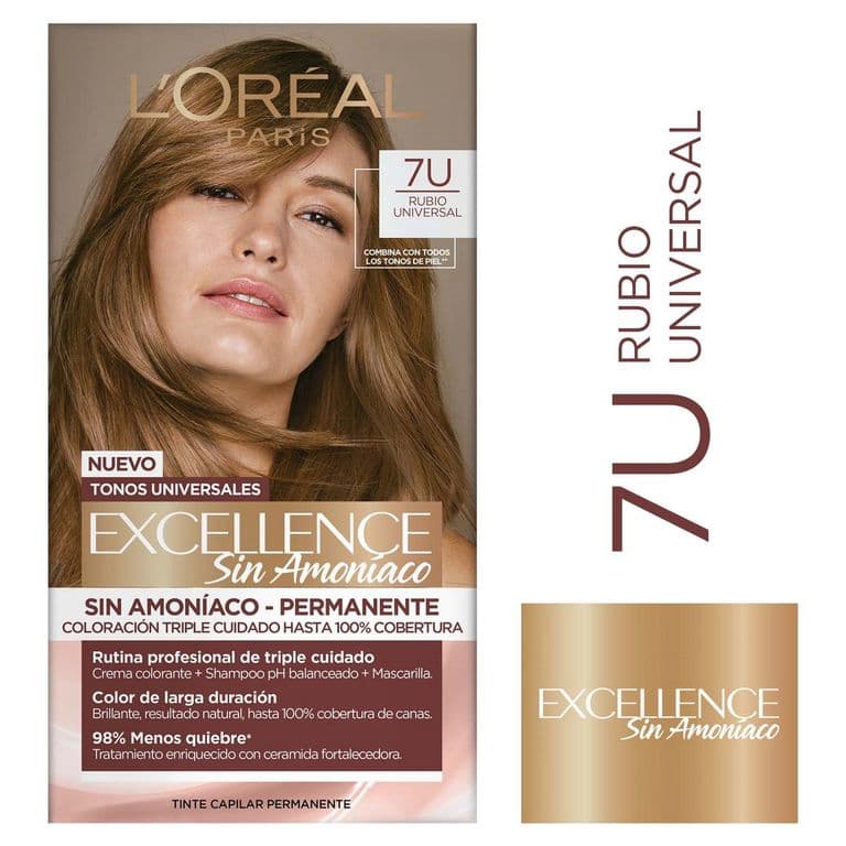 Tintura Excellence Sin Amoniaco Rubio Universal