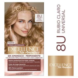 Tintura Excellence Sin Amoniaco Rubio Claro Universal