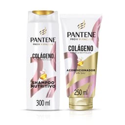 Pack Shampoo y Acondicionador Colageno Pantene 300 ml + 350 ml 2 UN
