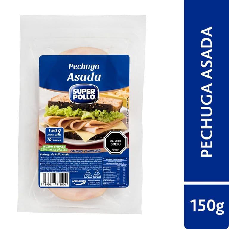 Pechuga de Pollo Asada Super Pollo 150 g